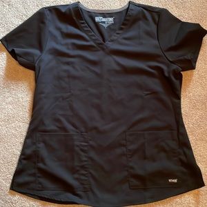 Grey’s anatomy by barco size L large black Scrub Top
